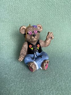 Peace Bear resin Figurine