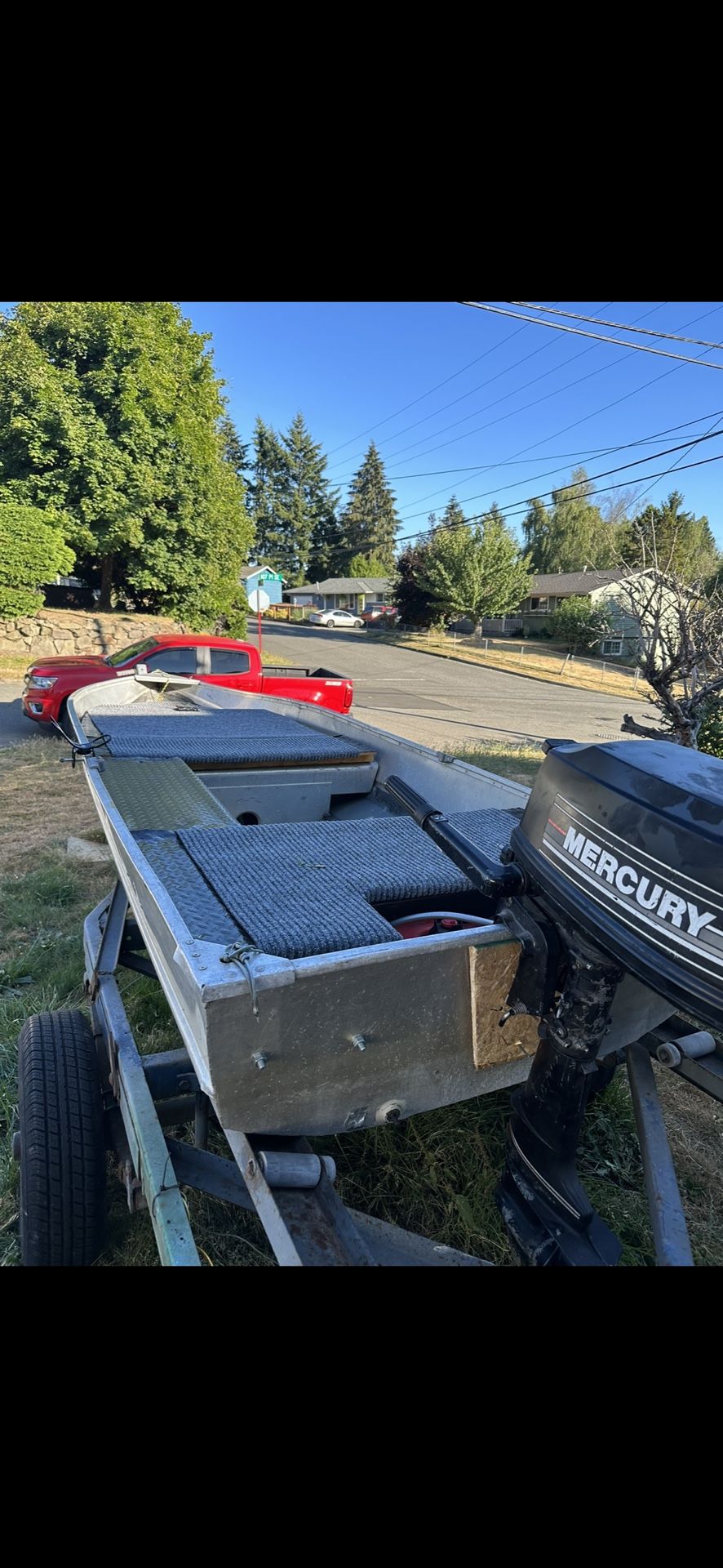 12 Aluminum Boat W/Trailer /Motor
