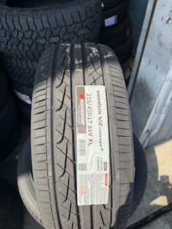 Hankook Tires 215/45/17 installed and balanced