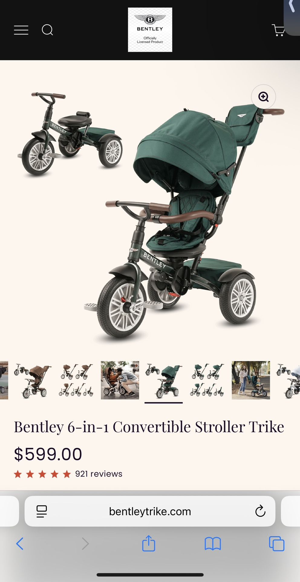 Bentley 6-in-1 Convertible Stroller Trike