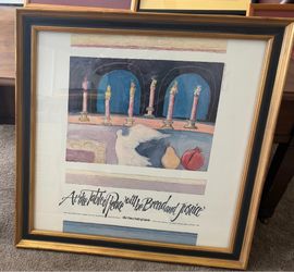 Elly Simmons framed poster
