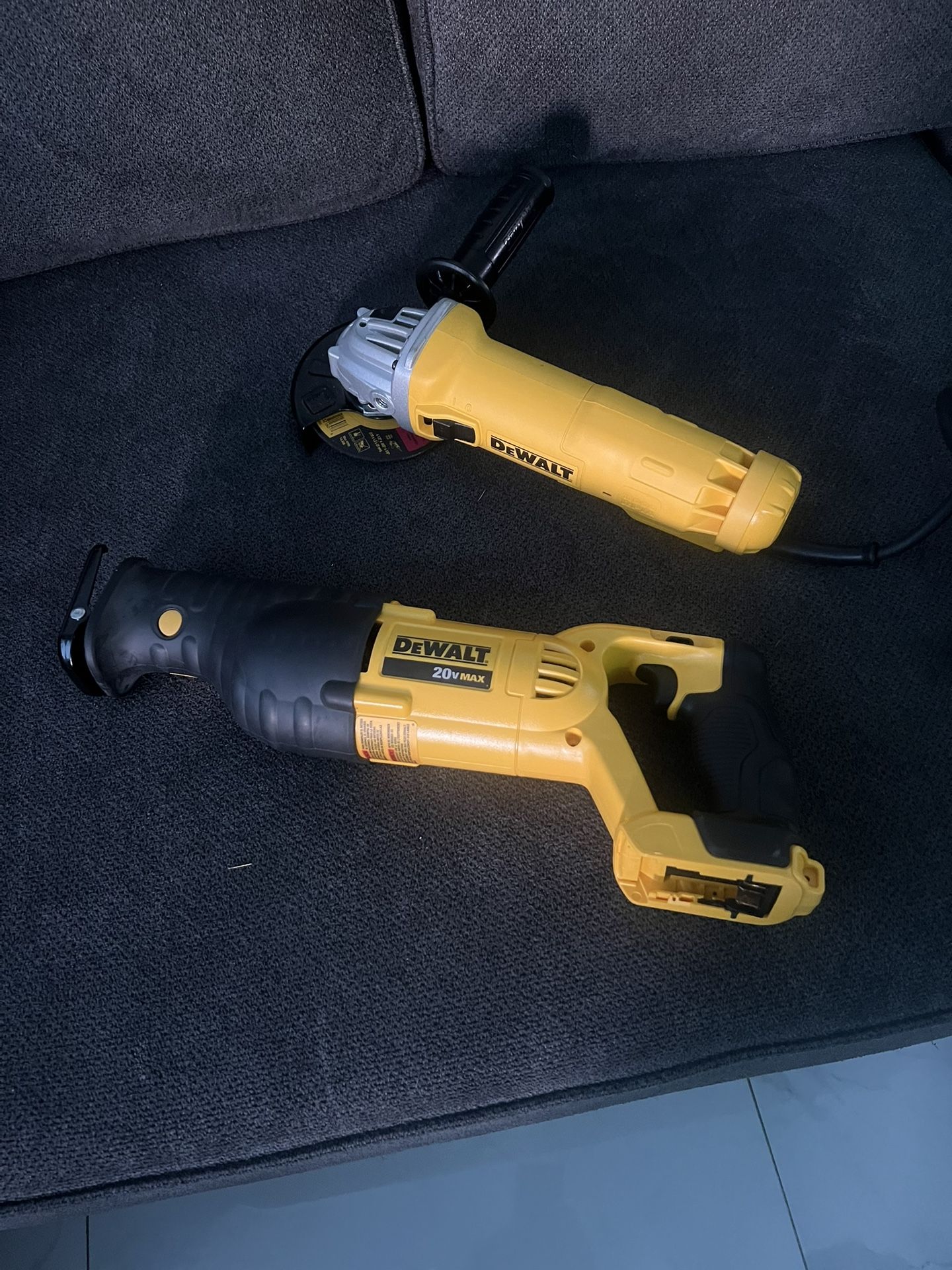 Dewalt Sawzall New $100 / And Dewalt Grinder New $90