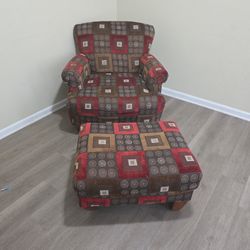 Love Seat And Ottoman 