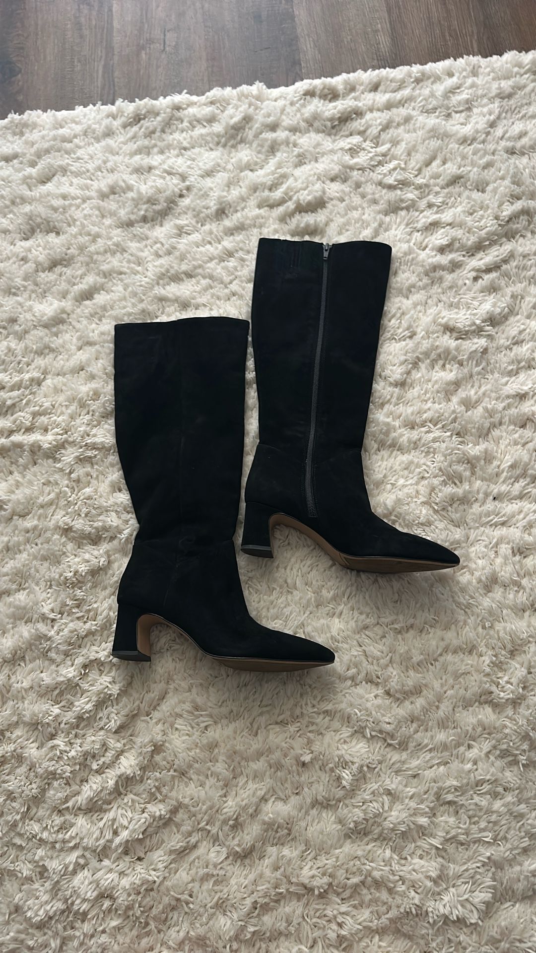 Black Knee High Boots