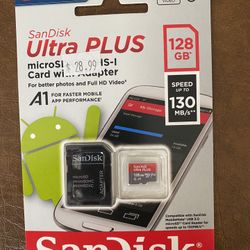 Sandisk Ultra Plus MicroSDXC UHS-I Card With Adapter