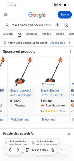 7.5 in. 12 Amp Corded Electric 2-in-1 Lawn Edger & Trencher