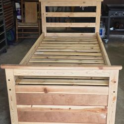 Solid Wood Twin Bed Plus Dresser