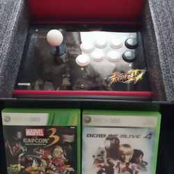 Arcade Fightstick Pro. Edition & 2 VS Games Mint 