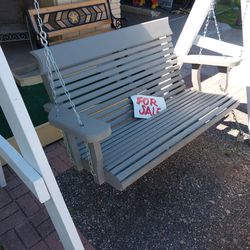 Wood Porch Swing Bench