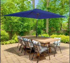 Brand new extra large shade canopy push button tilt umbrella