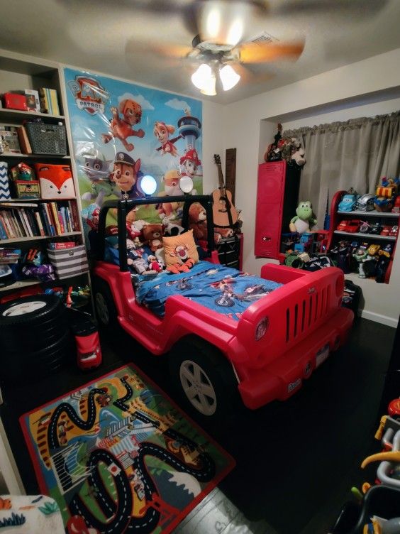 Little Tikes Jeep Bed Toddler Mattress To Twin Sz for Sale in