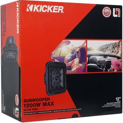 Kicker Subwoofer 12” L7T Solo-baric 4ohm Shallow Subwoofer