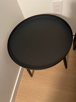 2 black side tables new