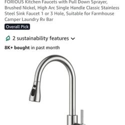 Kitchen Faucet Brushed Nickel 