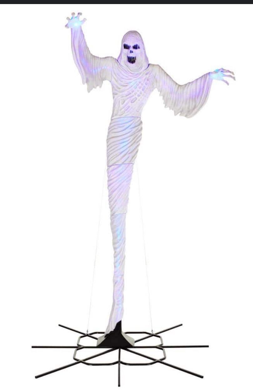 12 Foot LED Towering Ghost