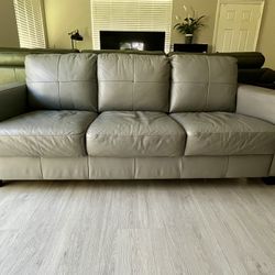 IKEA Couch Grey Leather