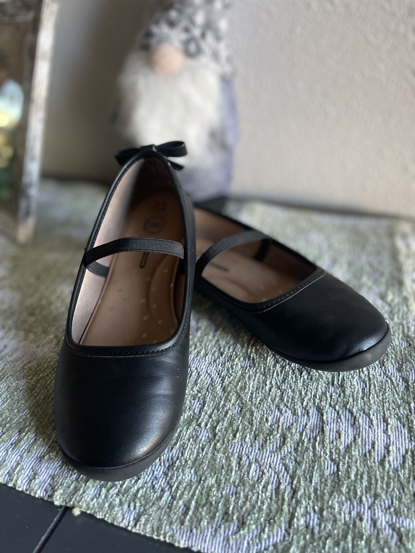 Girls Dress Shoes Zapatos Girls Slippers Slip On Ballet Flats Size 12