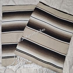 New 5x7 Tan Brown Serape Sarape Zarape Mexican Blanket 
