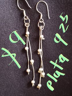 Aretes de plata 9.25