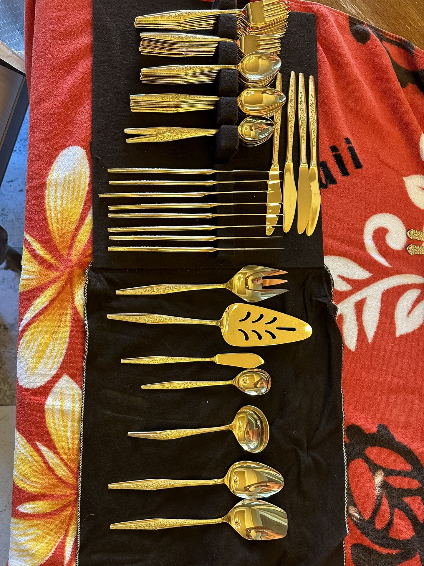 JH Golden Bouquet Flatware 