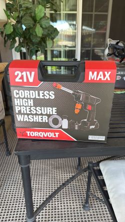 Torqvolt Portable Cordless 21V Cordless High Pressure Washer