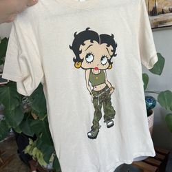 New Betty Boop T-shirts 1 Medium 1 Large Army Y2K Tee T-shirt New With Tags 