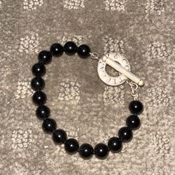 Tiffany and Co  Black Beads Toggle Bracelet 