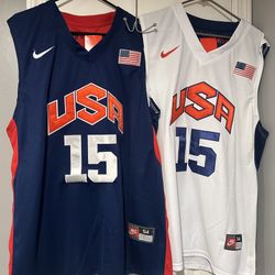 Carmelo Anthony Vintage USA Jerseys (2) Men’s 54 2XL