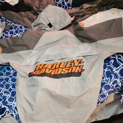 HARLEY DAVIDSON All-weather JACKET and PANTS set and HELMET 