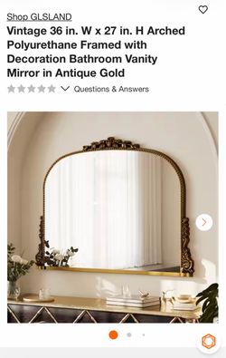 Vintage style large mirror