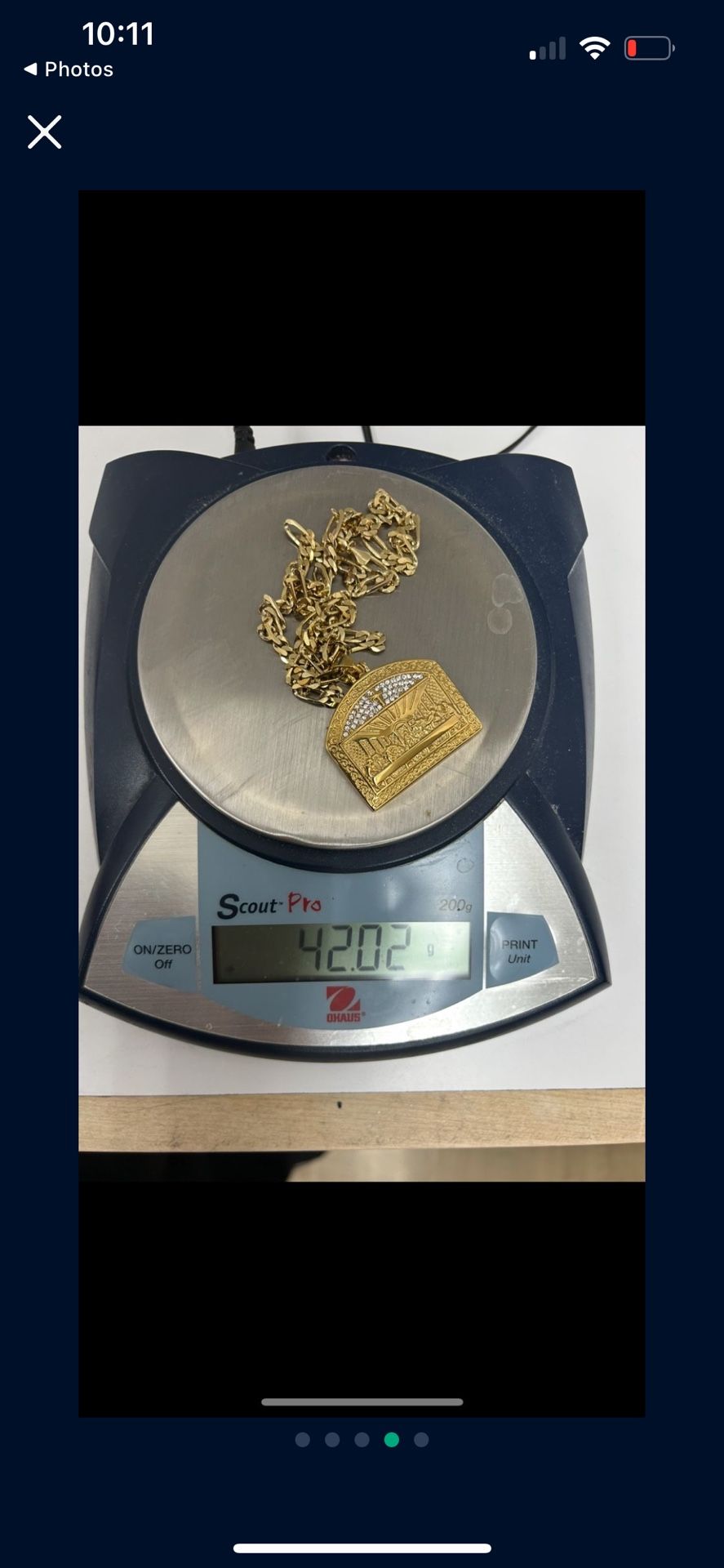 14k gold chain and pendant