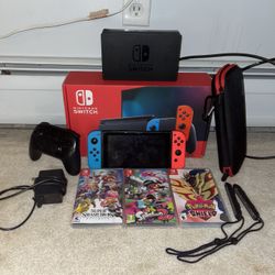 Full Switch Set Plus Games And Controller