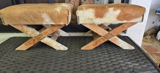 Genuine Cow Ottoman