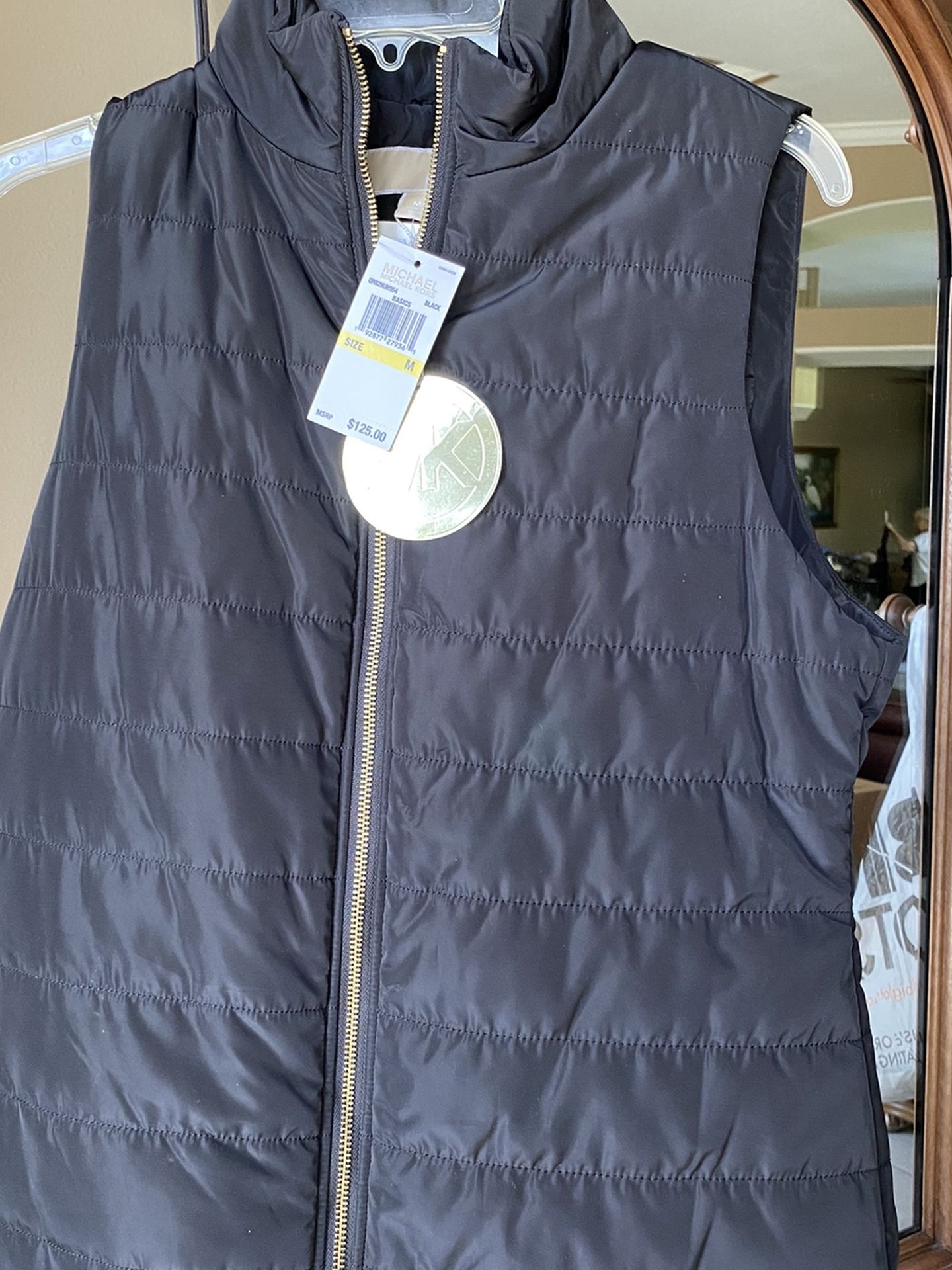 Black Michael Kors Jacket Vest - Size medium