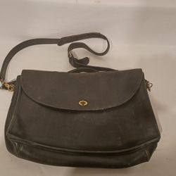Vintage Coach Flight Bag Leather Brief Case 