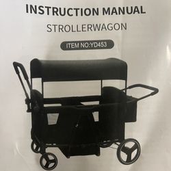 Stroller Wagon For Kids,black Color