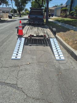 Tow trailer 14x6.5 double axle
