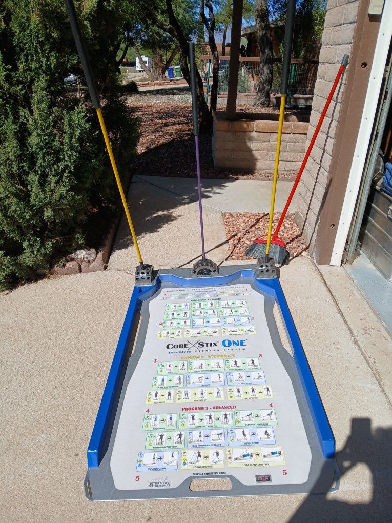 CORE STIX EXERCISE FULL PLATFORM WITH FULL SET OF STICKS