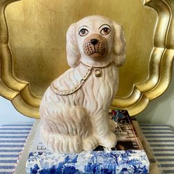 11” H Staffordshire Dog Ceramic Statue