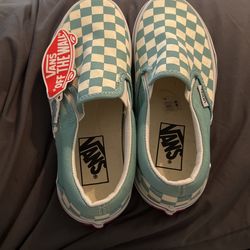 Vans Light Blue/White Checkerboard