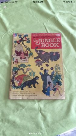 Vintage Disney 1967 Jungle Book collectible comic & The Jungle Book, Vhs Tape.