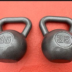 35.lbs X 2 Kettlebells NEW