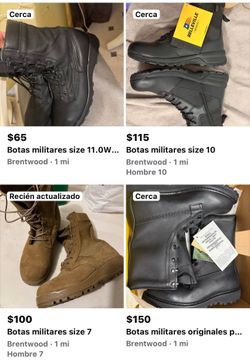 Botas militares hay muchas fotos aquí