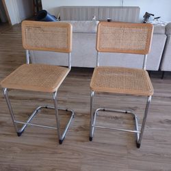 Scandinavian Design Store Cane Bendt Counter Height Chairs