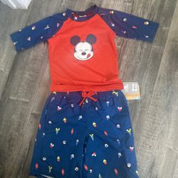 Mickey Boys Swimming Outfit