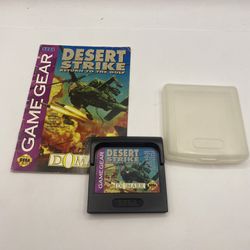 Desert Strike Return To The Gulf Sega game gear cartridge & manual Authentic