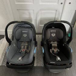 2 Uppa Baby Mesa Car Seats And 2 Bases