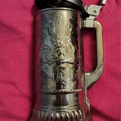 1970s Stamped AVON Glass Stein