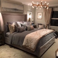 Cal King Upholstered Bed Frame