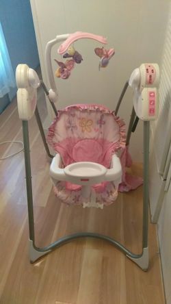 Baby girl sit up swing